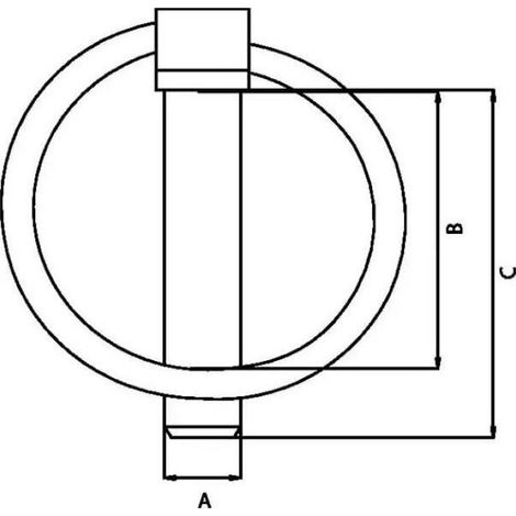 Goupille Clip - Acier Zingué - Diamètre 7 mm - Longueur Totale 55 mm - Pour Tracteur Remorque Tondeuse Autoportée - Lot De 4 (1/2)