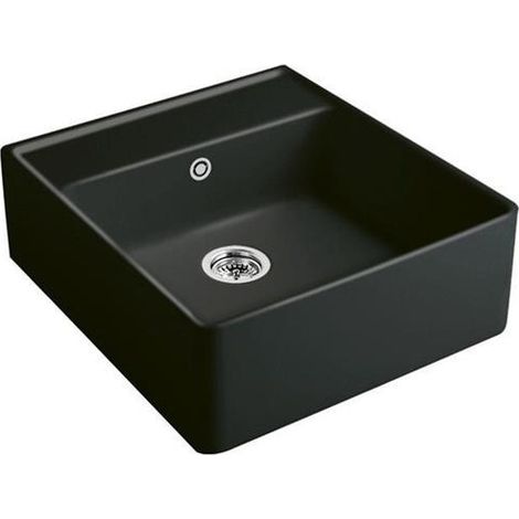 Bloc évier VB 595x630mm, bloc évier en céramique blanc pierre cplus