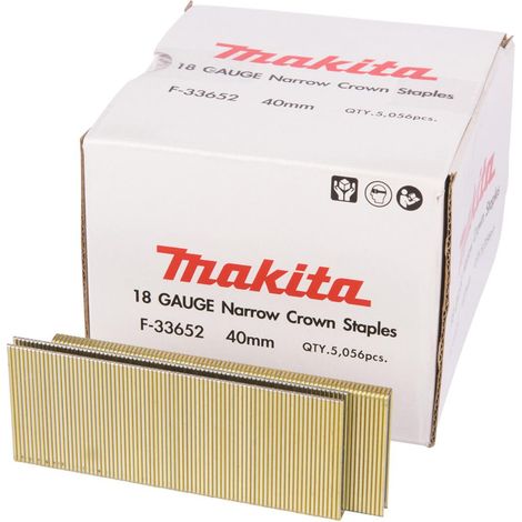 Agrafes 5,7x40mm 18Ga pour AT450H Makita F-33652