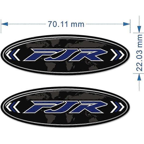 Autocollants pour pare-brise, coffre, valises en aluminium, protection de réservoir, emblème et logo pour Yamaha FJR1300 (modèle 2019 - FJR4). (1/5)