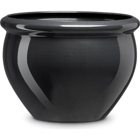 Poétic SIENA NOBILE Pflanzentopf Anthrazit Ø 32 cm - Kunststoff