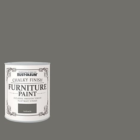 Rust-Oleum Chalk Chalky Furniture Paint Anthracite 2.5L