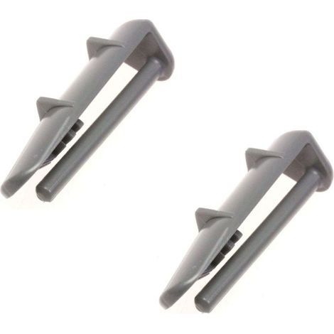 Lot de 2 capuchons arrière de glissiere (1880580400) Lave-vaisselle ALTUS, ARDEM, AYA, BAUKNECHT, BEKO, BLOMBERG, BLUESKY, BRANDT, CONTINENTAL EDISON, DE DIETRICH, EDESA, FAGOR, FAR, FUNIX, GRUNDIG, I