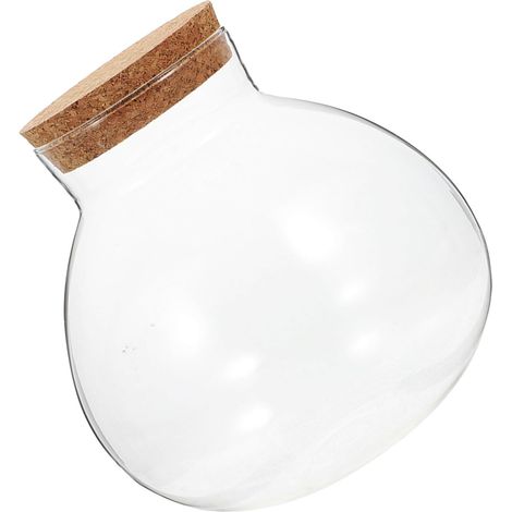 Glasflasche mit Korkdeckel für selbstgemachte