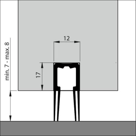 Joint de porte EPDM à encastrer 1130 mm – Rainure 12 x 17 mm – Pour portes intérieures et extérieures – Montage avec ou sans seuil – France Calfeutrage (1/2)