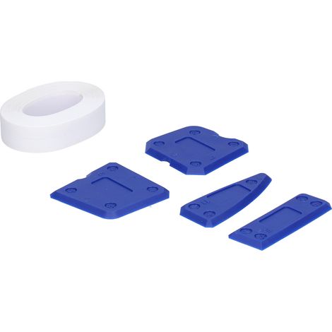 Ruban d'étanchéité adhésif anti-moisissures avec raclettes pour sols de cuisine et de salle de bain (1/5)
