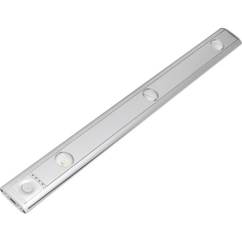 Wiederaufladbare 3-LED-Leuchte mit Bewegungsmelder für Schränke und Garderoben, 44 cm, warmweiß (3000 K), 144 lm (1/5)
