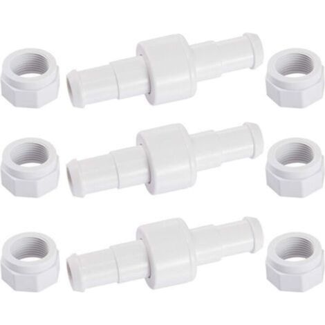 D20 Set of 3 Rotating Garden Hose Connectors with 6 D15 Tips Compatible with Zodiac Polaris 180 280 380 Robot Pool Cleaner (1/4)