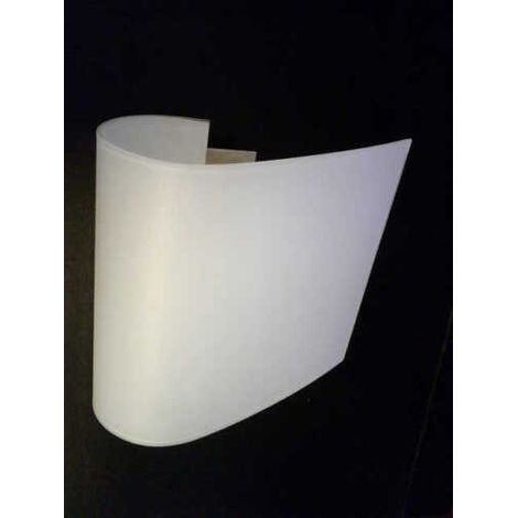 Applique in Vetro Curvato, 1x75W attacco E27
