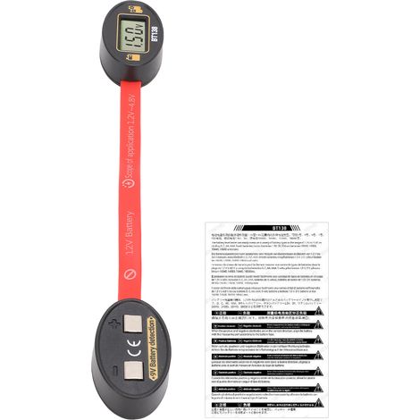 Testeur batterie numérique écran LCD niveau – Détecteur portable voltmètre pour batteries 1,2V-4,8V, précision (1/5)