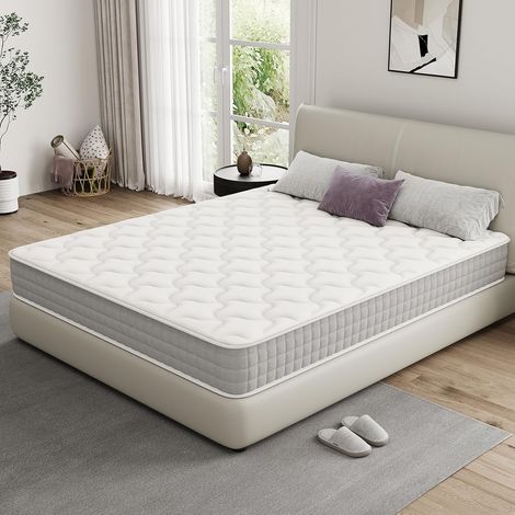 STANEW Materasso singolo 140x190, Altezza 20cm, Materasso a Molle e Schiuma, Insacchettate Sostegno Perfetto, Confortevole e Traspirante, Durezza Media,Ortopedico Ergomico,Materassi letto