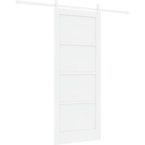 Maison Exclusive - Schiebetür ORKDAL Weiß 83 x 202 cm Massives Ki
