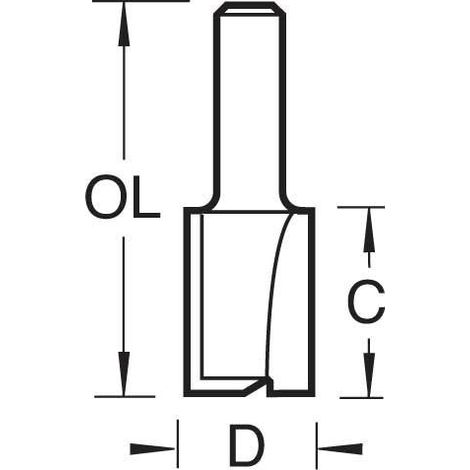 TREND 3/45X1/4 2 FLUTE CUTTER 8.9 MM DIA.