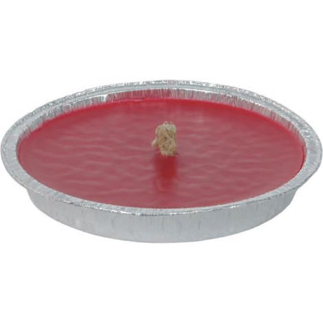 Citronella grande rossa in ciotola di alluminio - ø cm.17,5x2,5h.