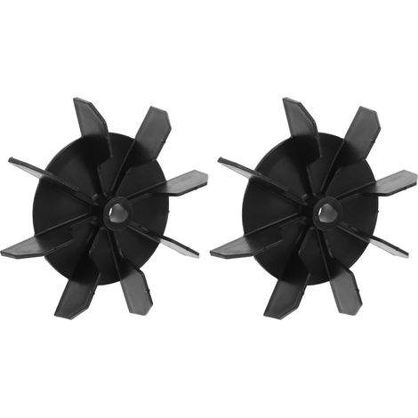 Aspas de plástico de repuesto para ventilador de refrigeración, 2 unidades, 150 mm de diámetro exterior, eje de 14 mm para compresor de aire. (1/5)