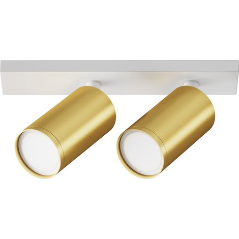 Plafonnier Maytoni Focus S blanc/or 2 spots GU10 grad. (1/3)