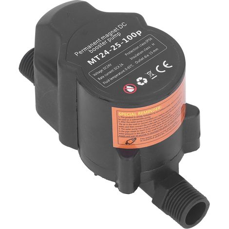 Beyamis Pompe de surpression d'eau automatique 100 W CC 24 V pour douche, cuisine et jardin (1/5)