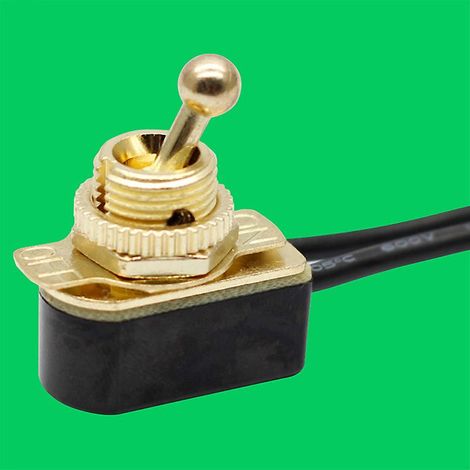 Interrupteur à bascule standard précâblé marche/arrêt 250 V CA 6 A avec câble MT-2021 SPST (1/5)