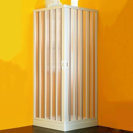 Forte - Box Doccia Kappa 80-60 / 80-60 Angolare A Soffietto - Apertura Angolare A Due Porte - Altezza 188 Cm - Serie Colibri - Articolo: Bp100 (1/5)