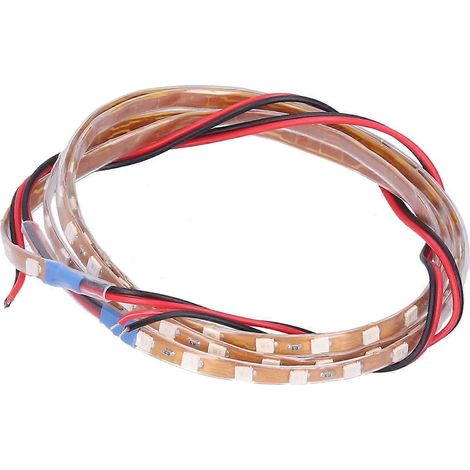 90 cm LED-Streifen mit 90 LED-Chips, dekorative Ambientebeleuchtung, 12 V, universell für Auto und Motorrad, blaues Licht