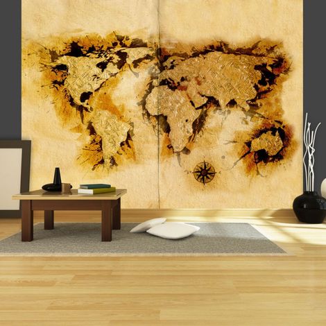 Papier Peint "Gold Diggers' Map of the World" 309 x 400 cm (1/2)