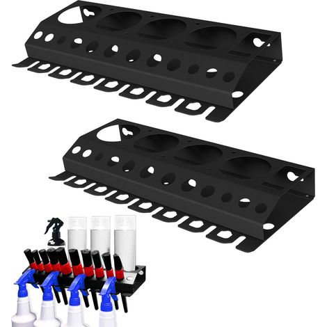 Étagère Murale Support De Bouteille Support Étagère Pour Canettes De Pulvérisation Pulvérisation Avec Trou De Brosse 4 Fentes