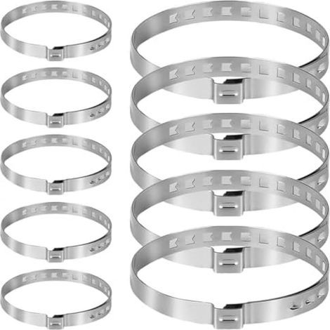 Collier Soufflet Cardan,10 Pièces soufflet de cardan universel serrage souffle 5 Petites et Grandes,pour la Plupart des VéHicules - (1/5)