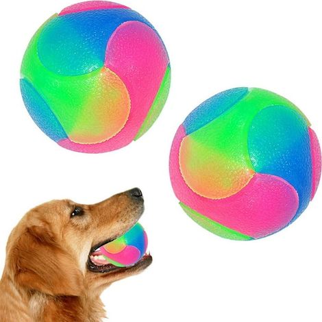 Stück Große Jouet Balle pour Chien et Chat ,Light Up Dog Balls ,Balle Sauteuse à LED Animaux Chats Balles Jouet Amusant pour Golden Retriever, Labrador, Grands Chiens (1/4)