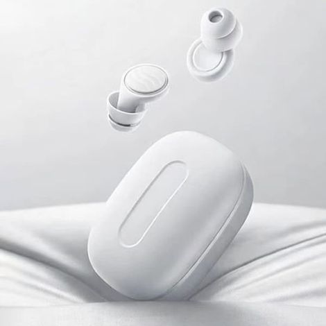 Écouteurs intra-auriculaires pour dormir avec bouchons d'oreille - Réduction du bruit de 50 dB - Blanc (1/5)