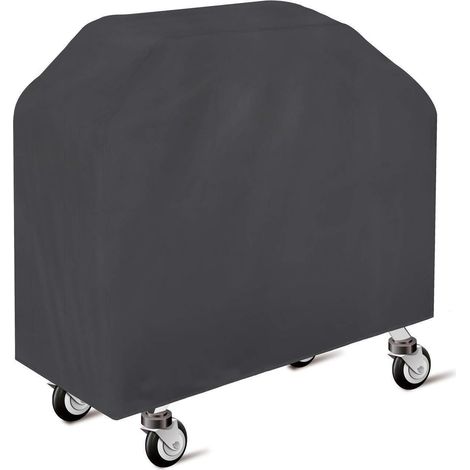 Housse de barbecue imperméable 210D Oxford, protection UV, 100x60x150cm, noir (1/5)