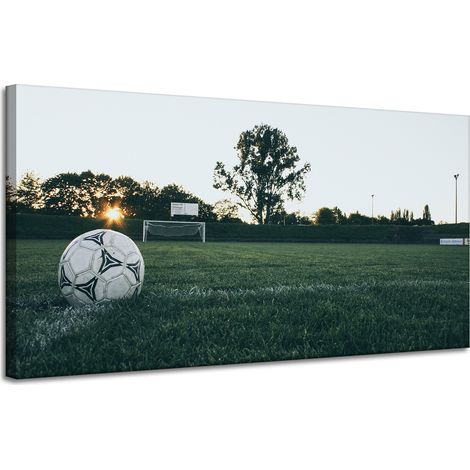 Impression sur toile Football Jeunesse 120x60 cm