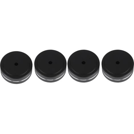 4CPS 4015 mm Verstärkerfüße mit Stoßdämpfern, aus robuster Aluminiumlegierung, schwarz. (1/5)