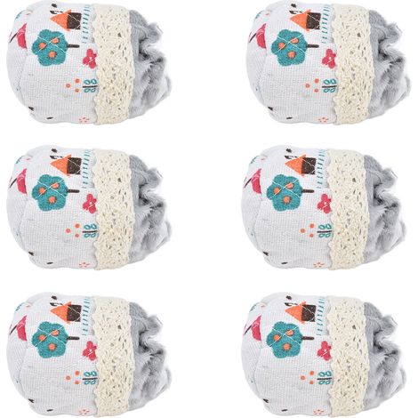 Lot de 20 housses de chaise en flanelle double épaisseur, élastiques et insonorisantes, avec protège-pieds de 8 cm pour la maison (1/5)