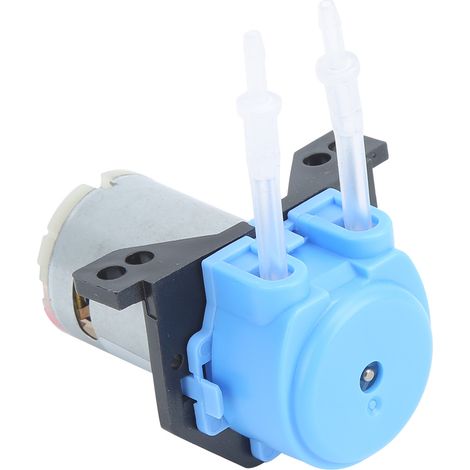 Pompe péristaltique multifonctionnelle miniature à angle droit 12 V CC pour liquide, pompe doseuse, pompe à tuyau (bleue) (1/5)