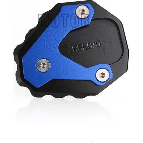 (Bleu sans logo) Compatible avec HONDA CB500X CB 500X CB500 X 2017-2021 Moto - Plaque d'extension de béquille latérale CNC - Support de béquille latérale maxpower (1/4)