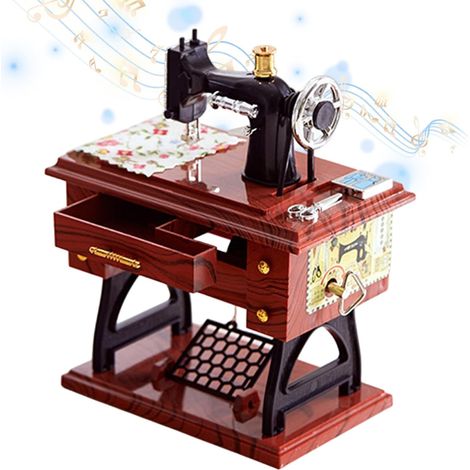 Boîte à Musique Mini Machine à Ornement Music-Box à Manivelle  Ornement Machine à Mat Pour Rassemblement, Mariage, Fête, Bureau à Domicile, Bureau, Atelier, Studio, (1/5)