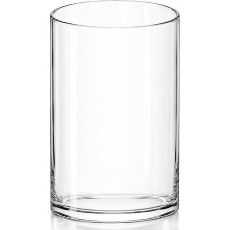 Vase en Verre décoratif pour la Maison ou Le Mariage – Forme cylindrique, 15,2 cm de Haut, Ouverture de 8,9 cm, Transparent (1/5)
