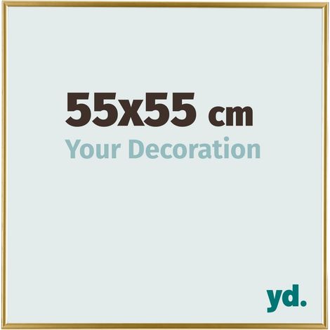 yd. - Cadre photo 55x55 - Or - Plastique - Evry