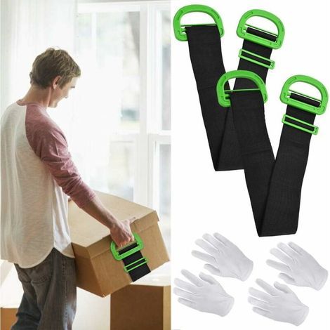 Pack Heavy Duty Carrying Straps Furniture Carrying Straps Load 600 Pounds Movable Straps with Handles Adjustable Lifting Straps for Furniture, Boxes, Mattress, Construction (1/5)