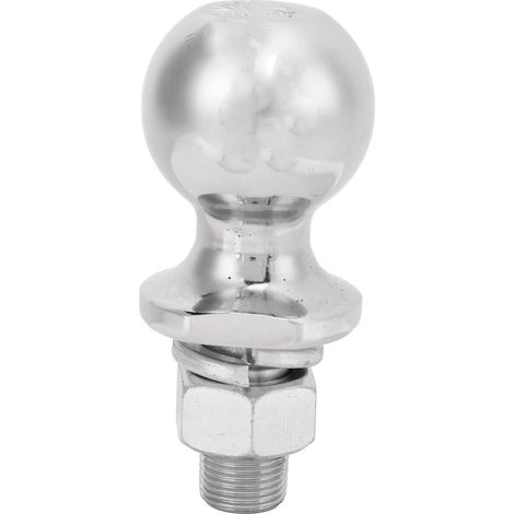 Boule d'attelage hexagonale chromée 1-7/8in pour VTT UTV tondeuse, tige 5/8x1-3/4in, charge 2000 lbs (1/5)