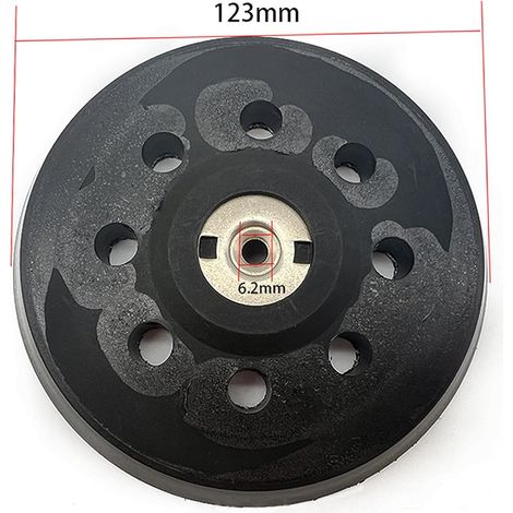 125mm Plateau de Poncage, Plateau pour Metabo SXE 325 Intec 425 Turbotec 631220000 (Noir) (1/4)