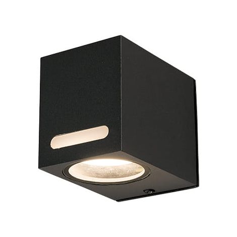 Applique esterna Nowodvorski Assos nera alluminio GU10 IP54 (1/2)