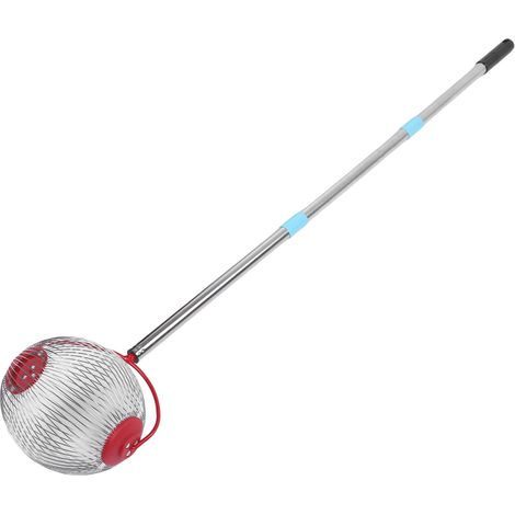 Walzen-Nusssammler aus Edelstahl, 114 cm (44,7 Zoll), 3-teilig, multifunktional, Eichelsammler, obere Rolle für Pekannüsse und Walnüsse, für den Außenbereich (1/5)