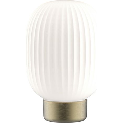 Lampada da tavolo LED 1,8W vetro bianco oro USB-C Polux (1/4)