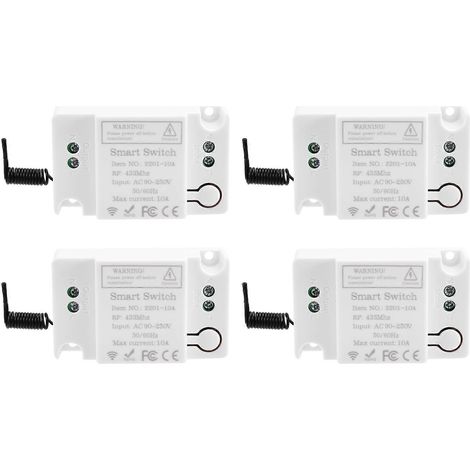 Récepteur de mini-relais 220 V, 1 canal, télécommande sans fil, relais 10 A (1/5)