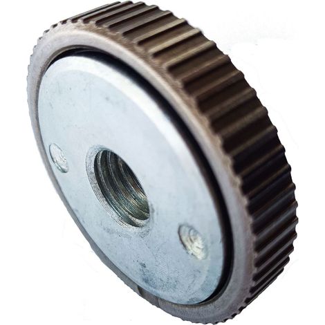 Écrou de serrage rapide M14 pour meuleuse, compatible Makita Black&Decker Metabo Dewalt Hichika Einhell, couleur noire, fixation rapide sans clé. (1/5)