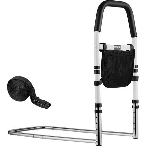 Barrière de lit pour personnes âgées, barre d’appui pour lit, avec main courante en PU, hauteur réglable, tube en acier au carbone haute résistance, rampe d'assistance de chevet pour patients (1/5)