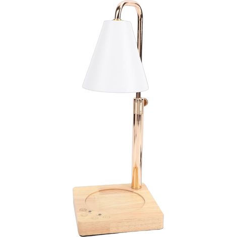 Lampe Chauffante Bougie Électrique avec Minuterie, Variateur, Télécommande Tactile, Hauteur Réglable, 2 Ampoules pour Fondre Cire Parfumée en Pot (1/5)
