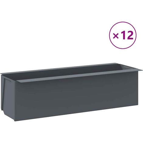 Maison Exclusive - Pflanzkasten für Europaletten 12 Stk. Grau 36x