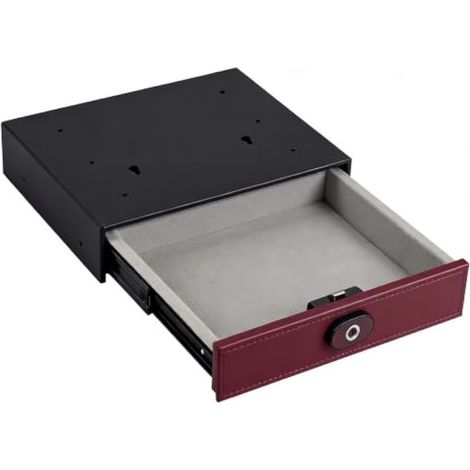 Coffre Fort, Coffre Fort Empreinte Digitale à Tiroir avec Chargement USB Coffre-Fort Caché avec Identification par Empreinte Digitale et Vis de Verrouillage Robuste pour Maison Bureau et Htel
